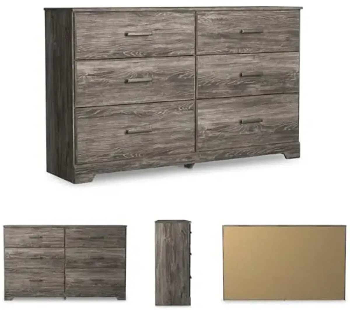 Signature Design by Ashley Ralinski 6 Drawer Dresser, Warm Gray