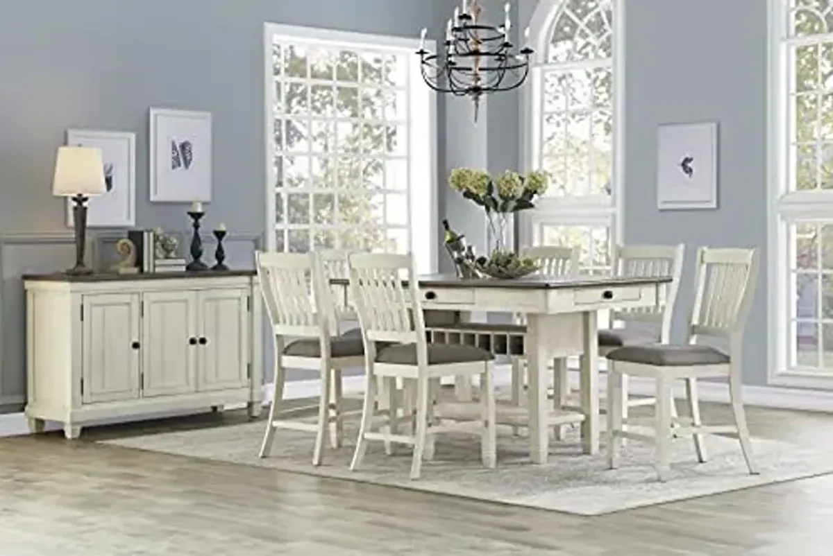 Lexicon Granby Counter Height Dining Chair in Antique White (Set of 2)