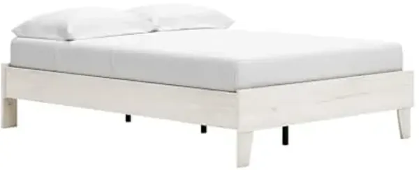Signature Design by Ashley Socalle Casual Platform Bed, Full, Natural Beige