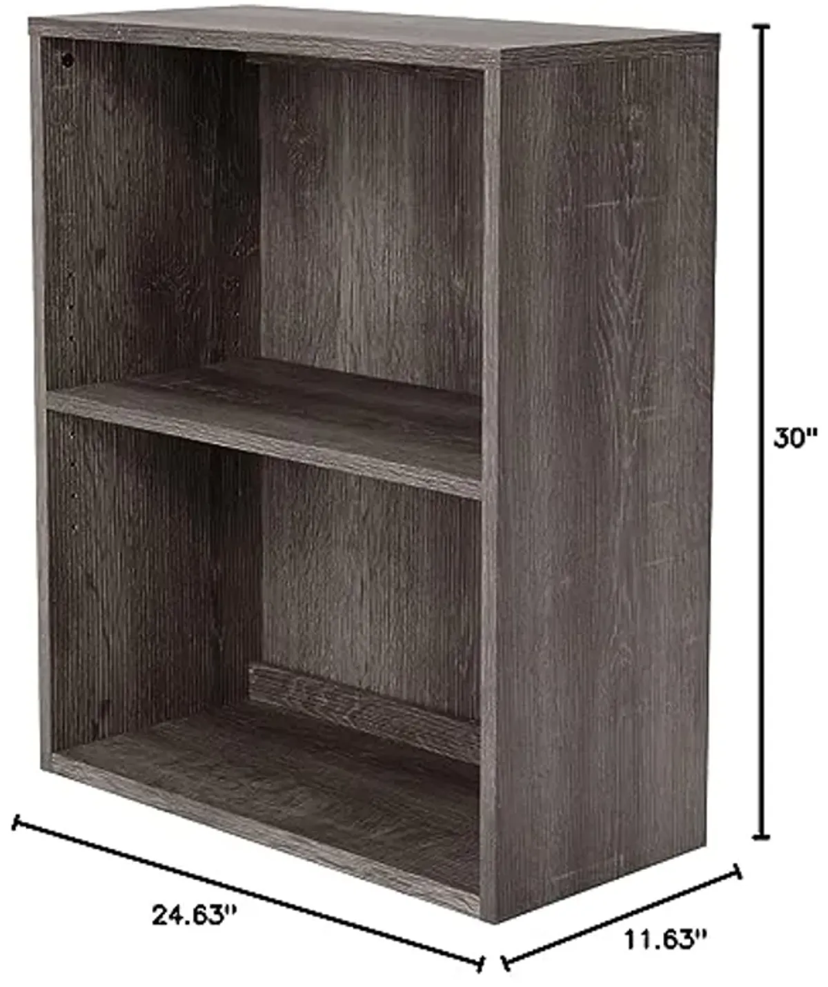 Signature Design by Ashley Arlenbry Modern Farmhouse 30" Bookcase with 1 Adjustable Shelf, Grayish Brown