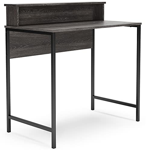 Signature Design by Ashley Freedan Modern Industrial Home Office Writing Desk, Dark Gray