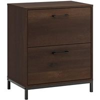 Sauder North Avenue 2 Drawer Lateral Filing Cabinet, Smoked Oak Finish