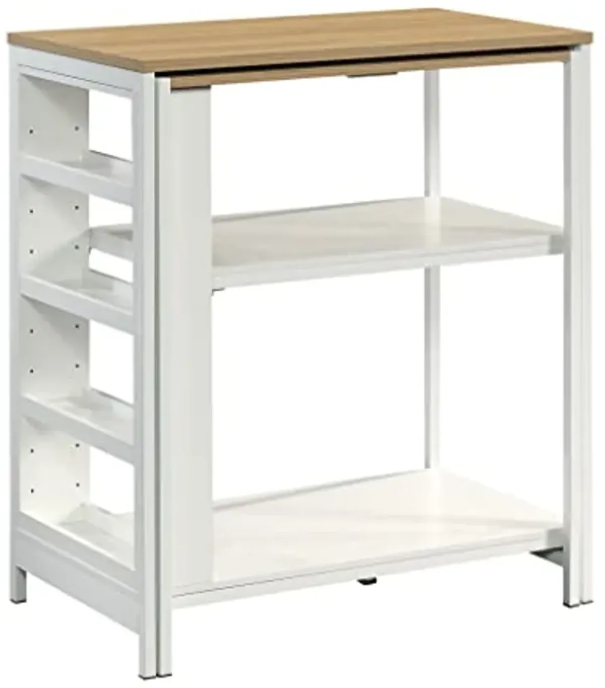 Sauder Miscellaneous Storage Kitchen Island, L: 31.50" x W: 32.88" x H: 36.00", White Finish