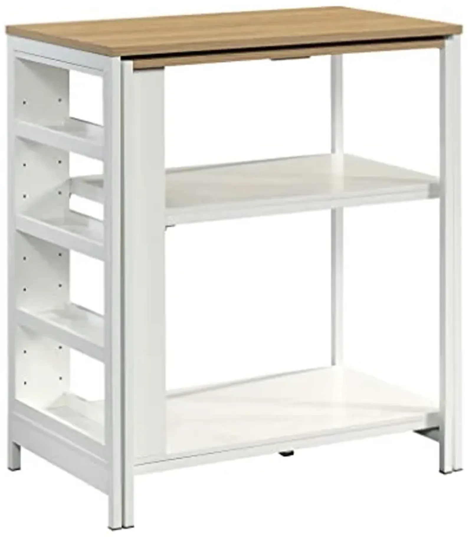 Sauder Miscellaneous Storage Kitchen Island, L: 31.50" x W: 32.88" x H: 36.00", White Finish