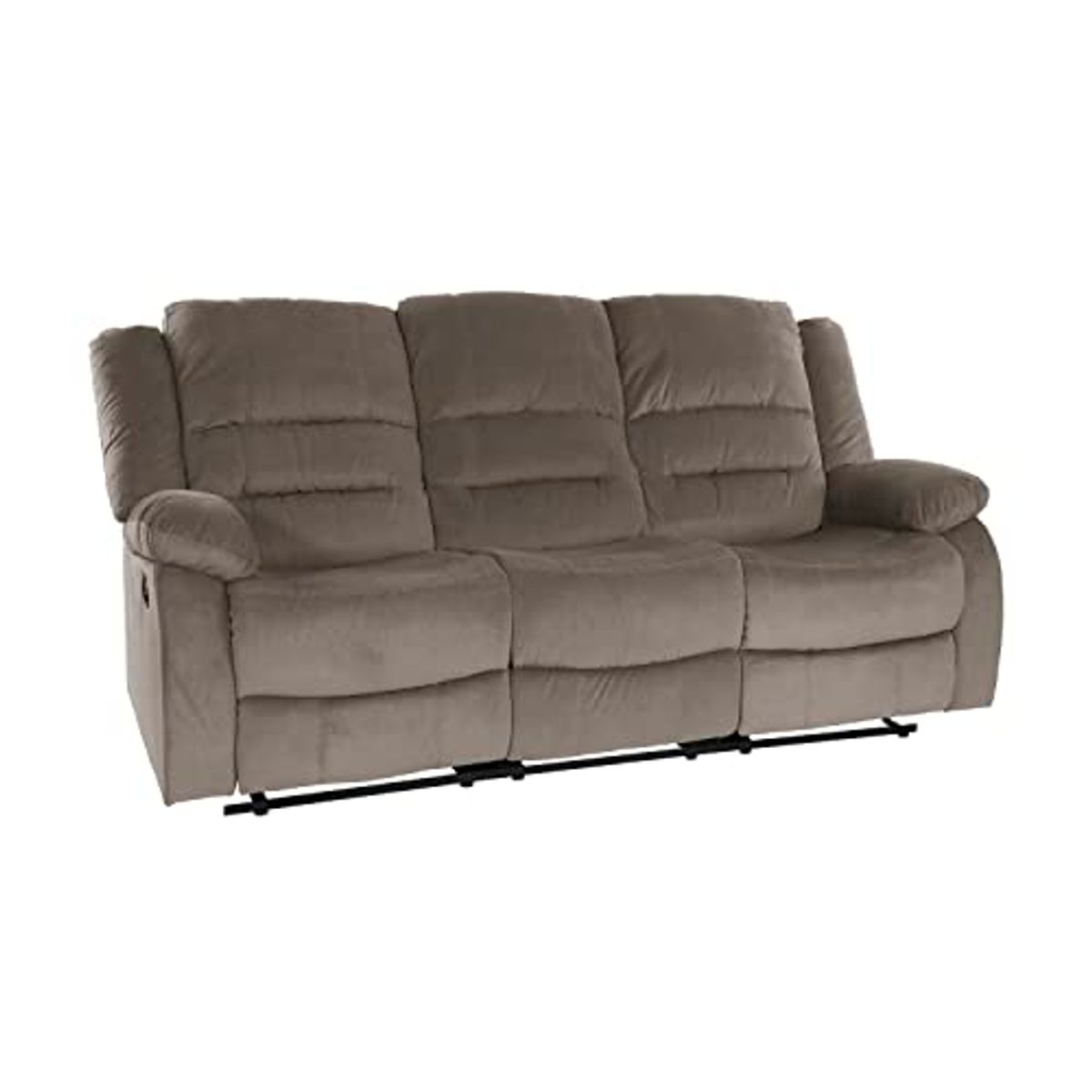 Lexicon Azrael 3-Piece Fabric Manual Reclining Living Room Sofa Set, Chocolate