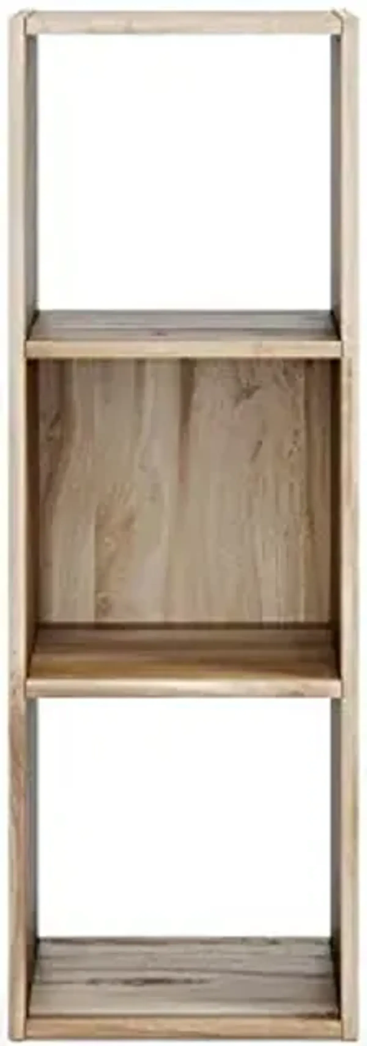 Signature Design by Ashley Vaibryn Modern 3 Cube Storage Organizer or Bookcase, Natural Brown