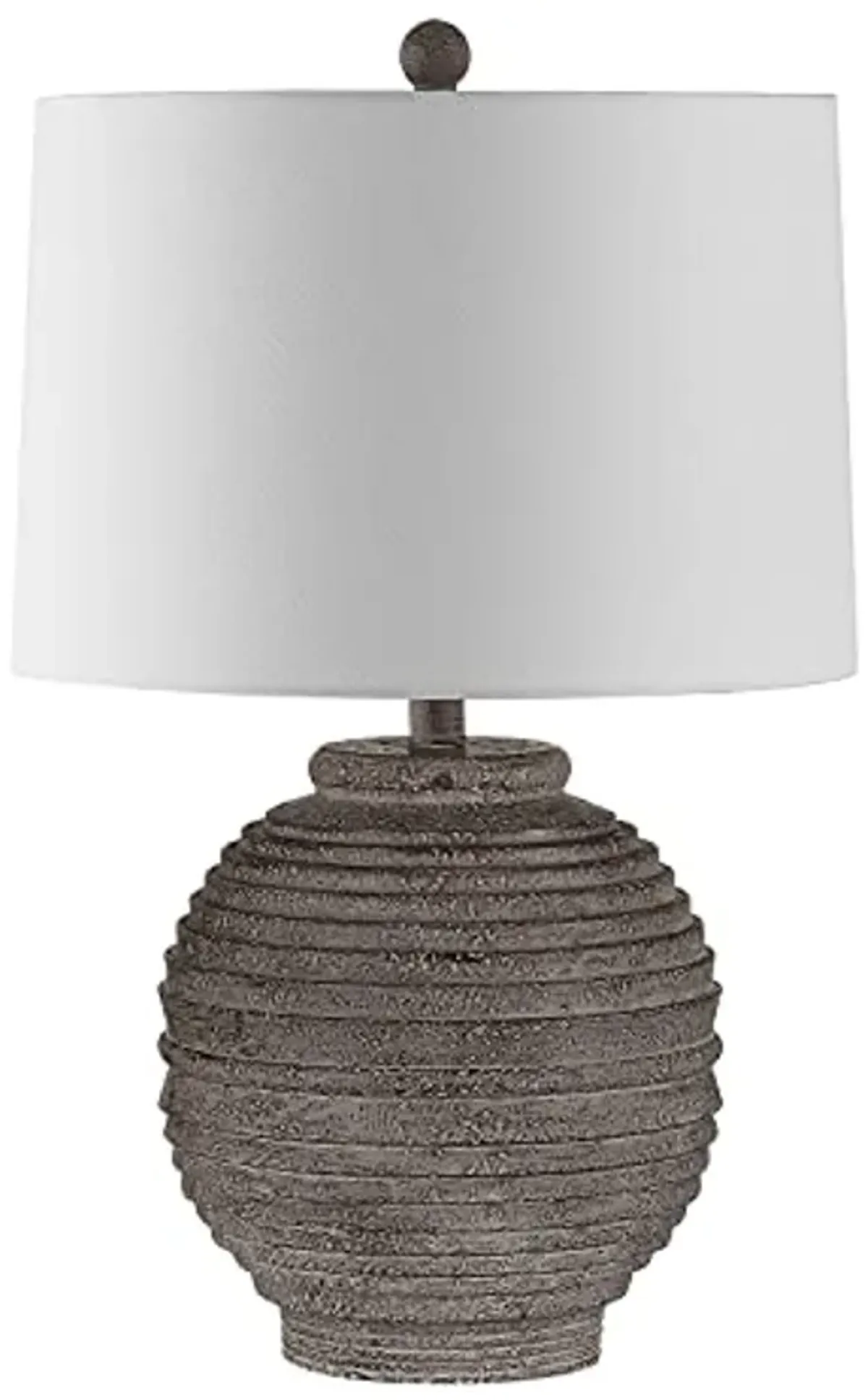 SAFAVIEH Lighting Collection Pendri Modern Rustic Industrial Farmhouse Grey 24-inch Bedroom Living Room Home Office Desk Nightstand Table Lamp (LED Bulb Included)