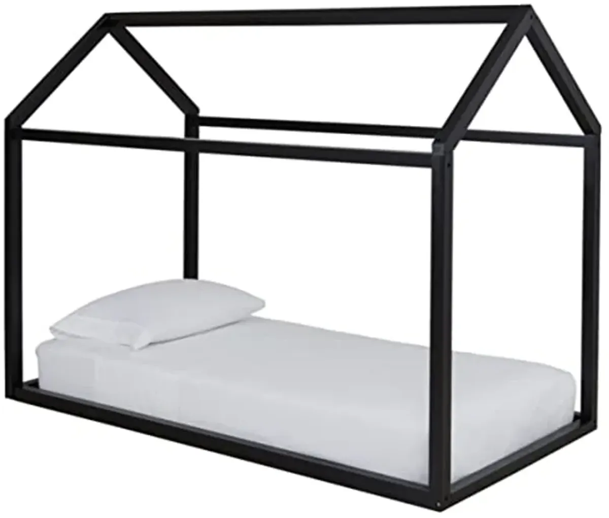 Signature Design by Ashley Flannibrook Contemporary House Bed Frame, Twin, Black