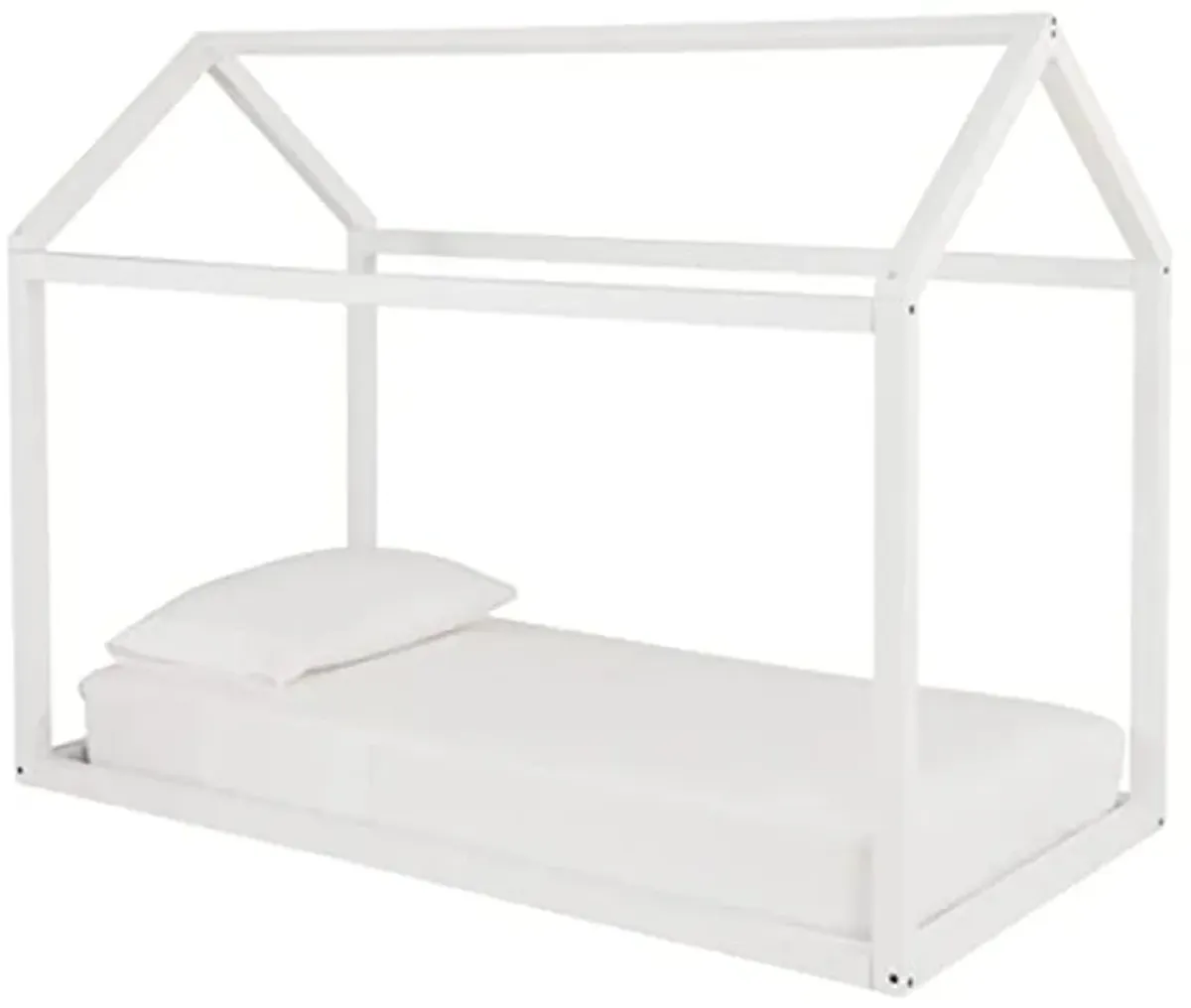 Signature Design by Ashley Flannibrook Contemporary House Bed Frame, Twin, White