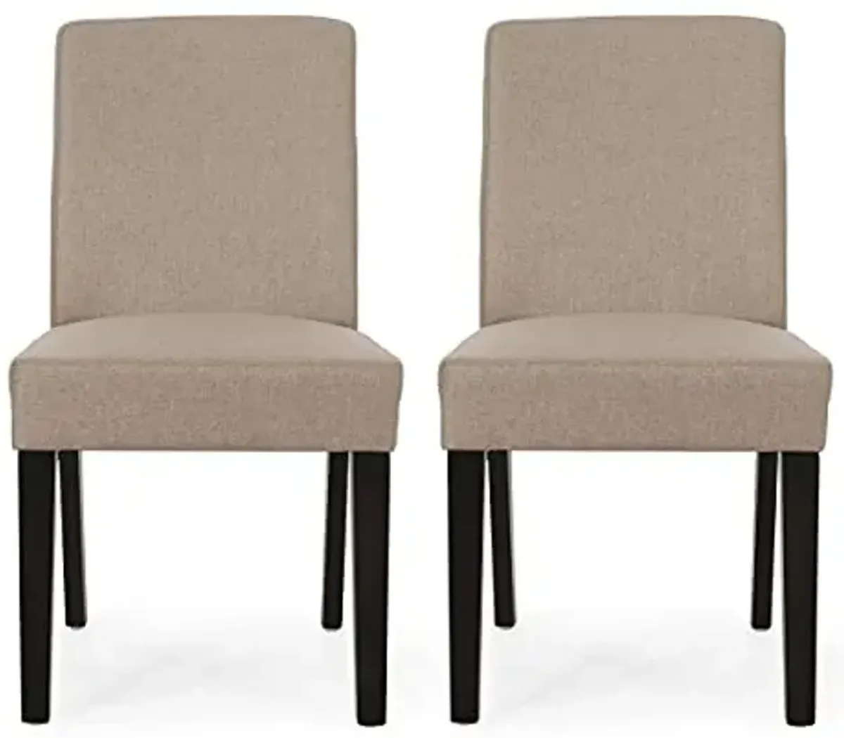Christopher Knight Home Kuna Dining Chair, Taupe + Espresso