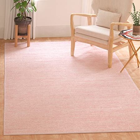 SAFAVIEH Vision Collection 4' x 6' Pink VSN606U Modern Ombre Tonal Chic Non-Shedding Living Room Dining Bedroom Accent Rug