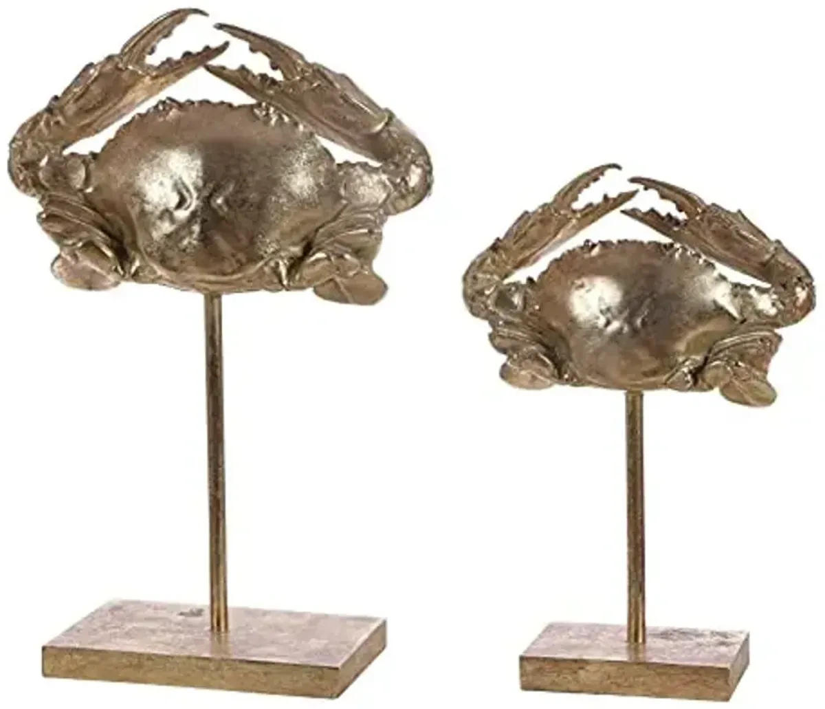 SAFAVIEH Home Collection Conra Gold Crab Table Decor (Set of 2) RDC1205A-SET2