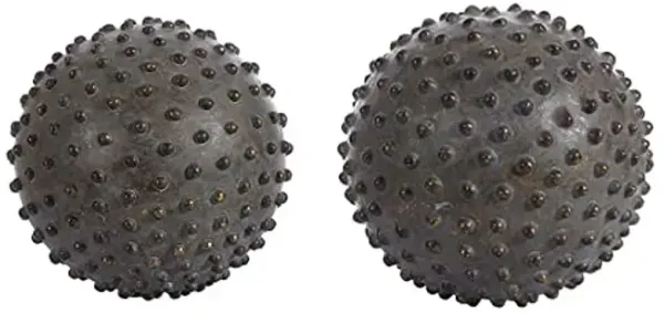 SAFAVIEH Home Collection Roni Brown Studded Ball Sphere Table Decor (Set of 2) RDC1201A-SET2