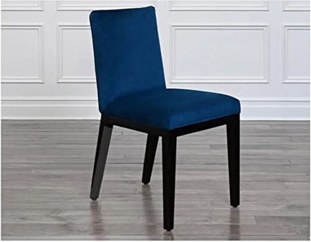 Abbyson Living Modern Velvet Upholstered Dining Chair, Navy Blue
