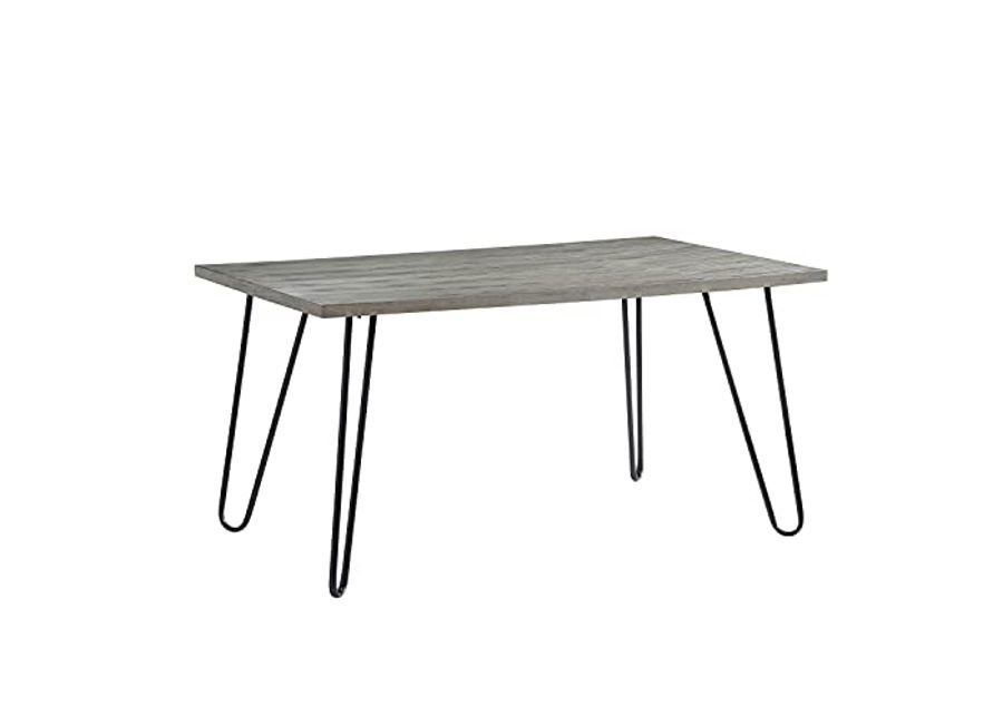 Lexicon Elyse Dining Table, Gray/Black