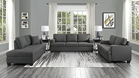 Lexicon Fernleaf Chaise Lounge, Charcoal