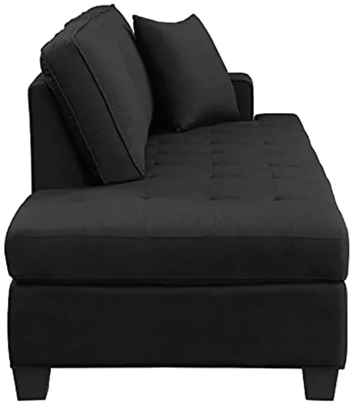 Lexicon Fernleaf Chaise Lounge, Black