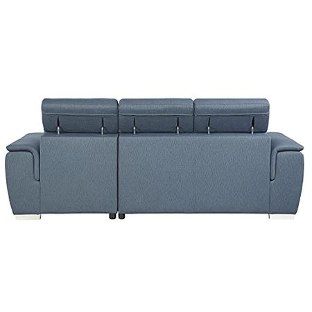 Lexicon Cataleya 2-Piece Sectional Sofa with Right Chaise, Blue