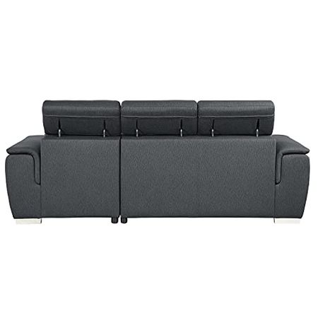 Lexicon Cataleya 2-Piece Sectional Sofa with Right Chaise, Charcoal