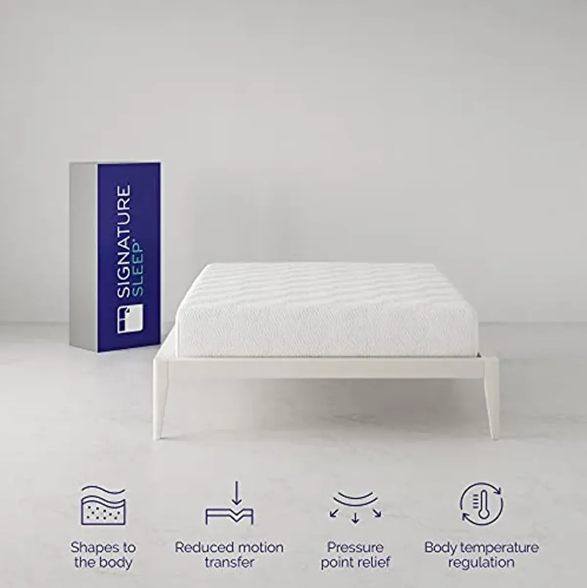 Signature Sleep Memoir 10 Inch Gel Memory Foam Mattress, Full Size