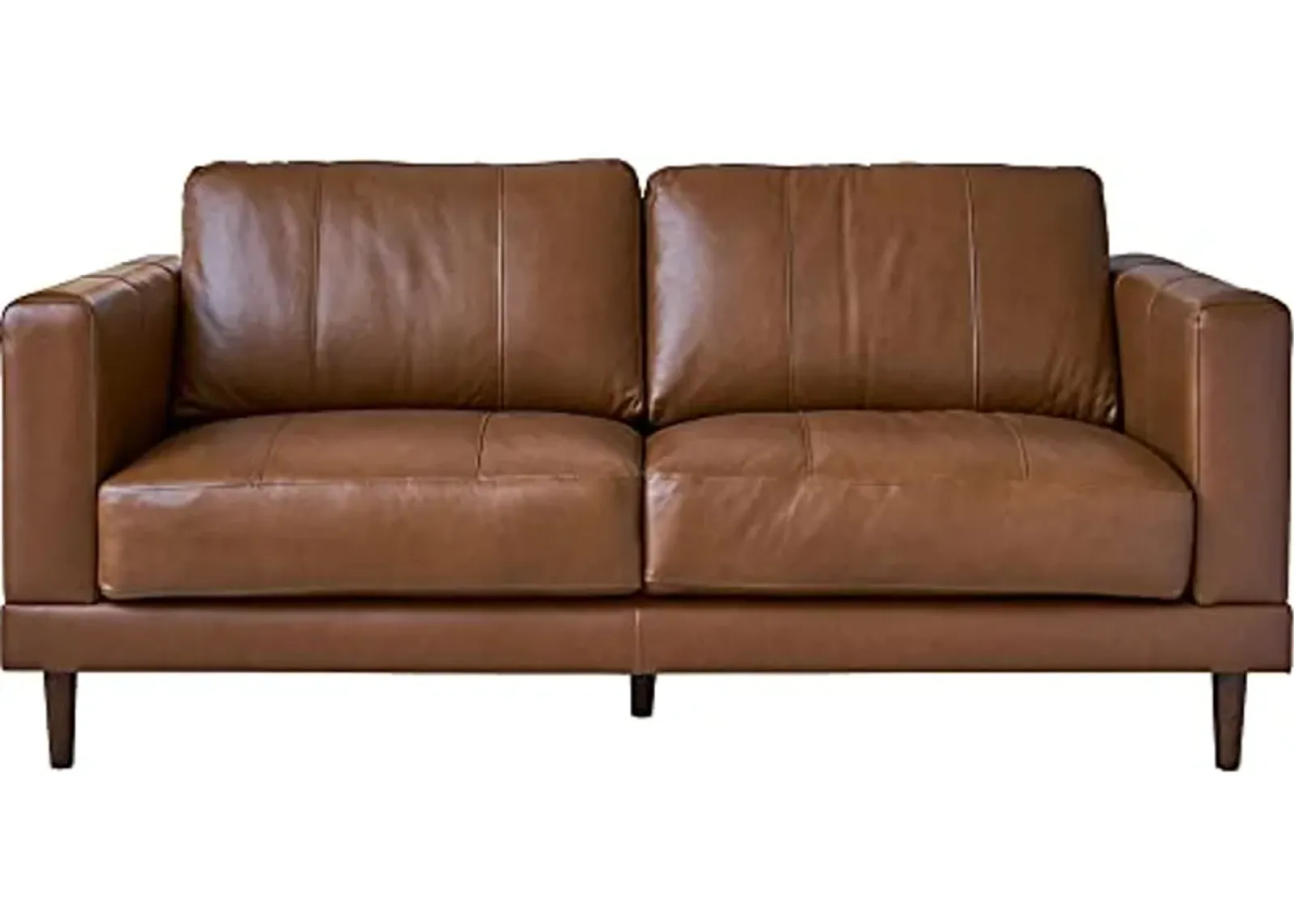 Hanover Dark Tan, Austin 61-in. Leather Loveseat, HUP003LS-TN, 34.000