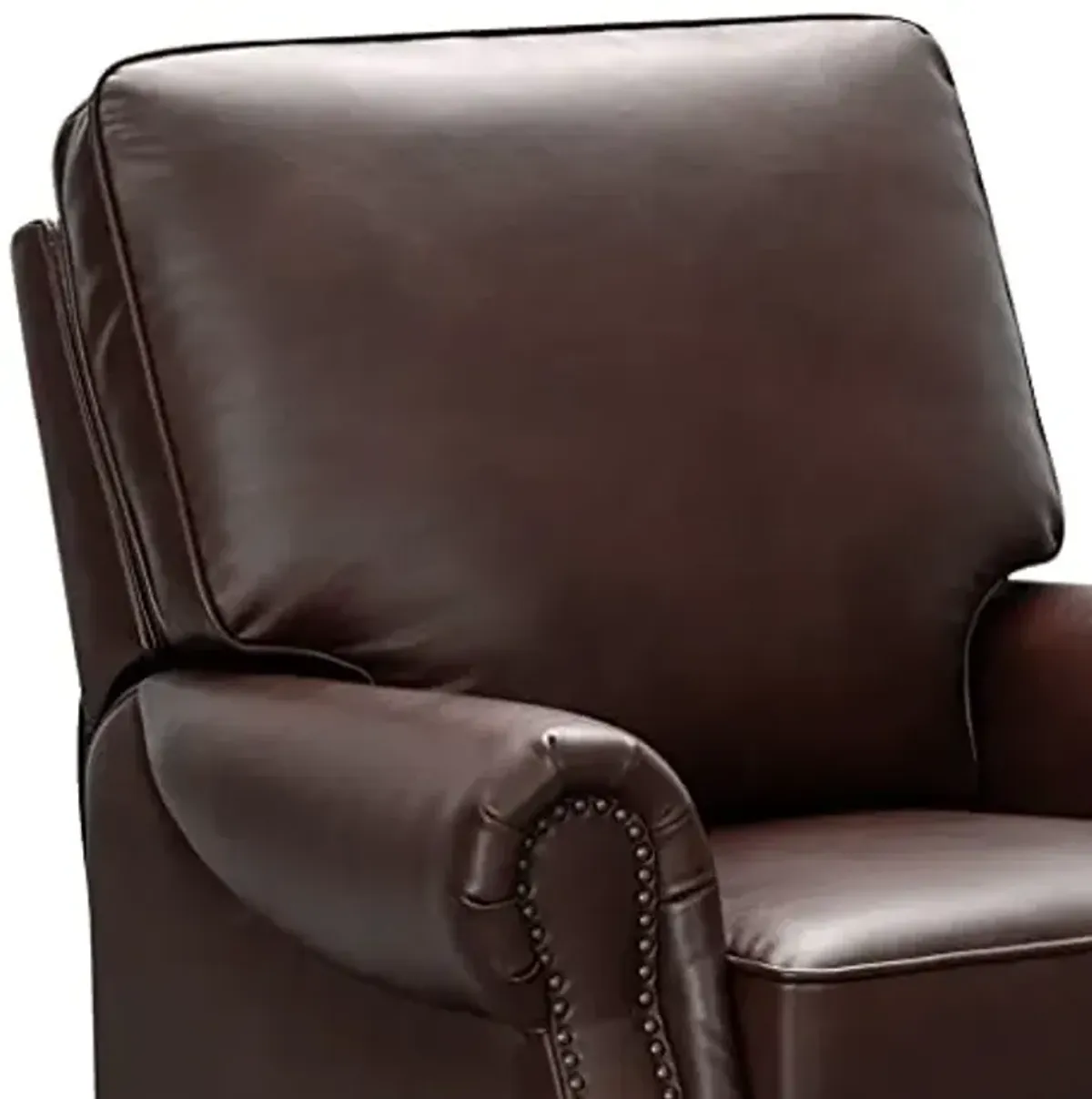 Abbyson Living Traditional Leather Pushback Recliner, Red