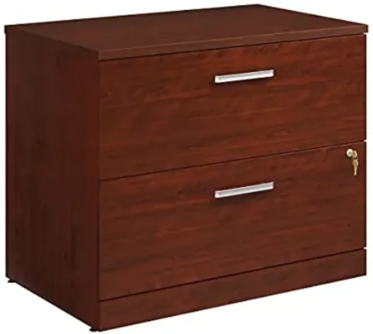 OfficeWorks by Sauder Affirm Lateral File, L: 35.43" x W: 23.47" x H: 29.29", in Classic Cherry Finish