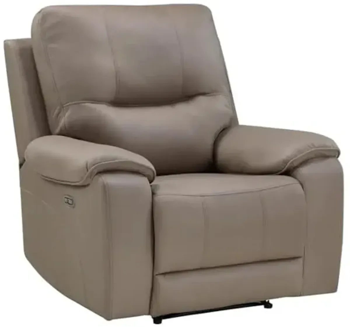 Lexicon LeGrande 39" Polished Microfiber Power Reclining Chair in Brown