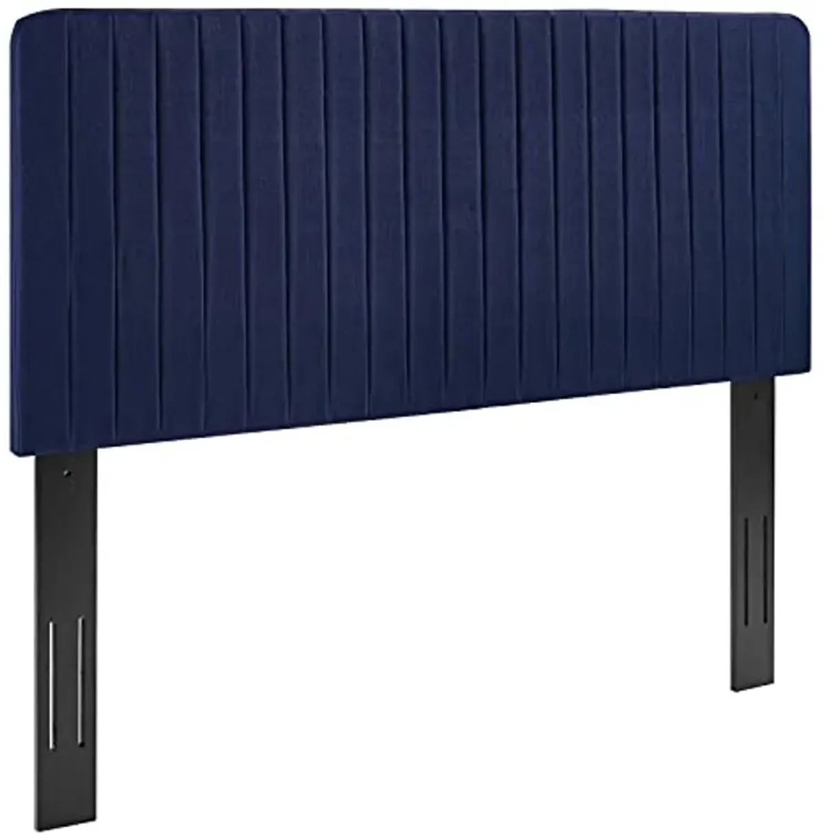 Modway Milenna Channel Tufted Fabric Twin Headboard in Royal Blue