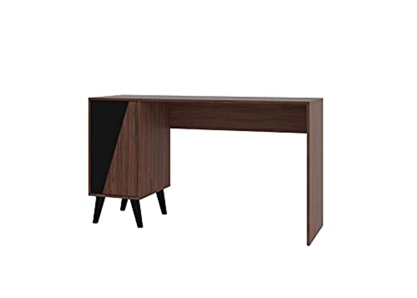 Manhattan Comfort Hogan Office Desk in Dark Brown