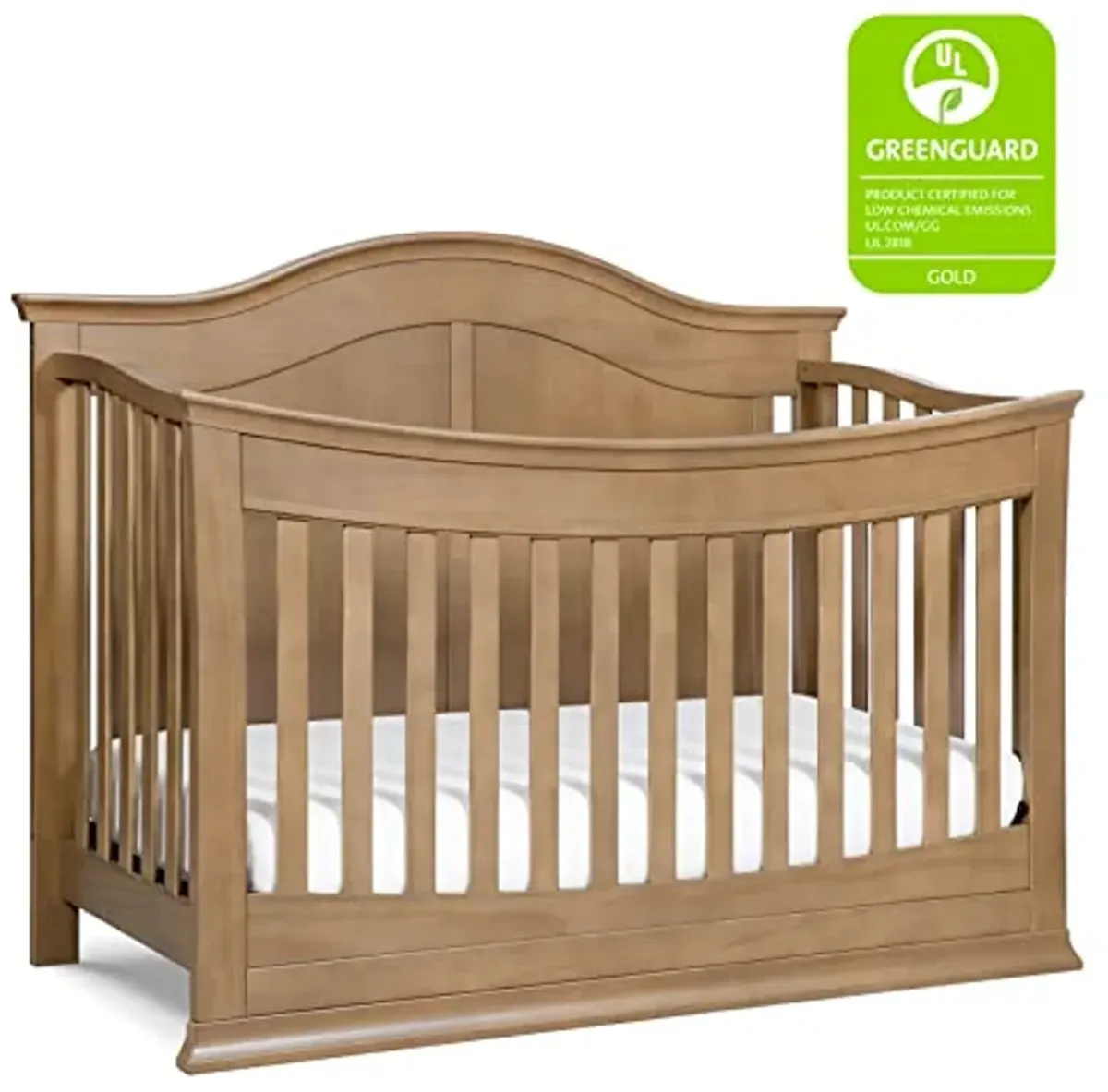 DaVinci Meadow 4-in-1 Convertible Crib in Hazelnut, Greenguard Gold Certified