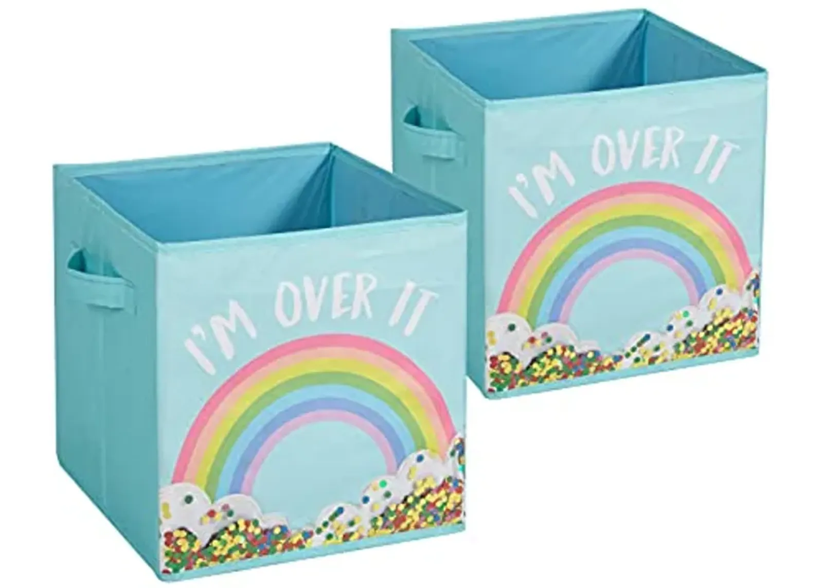 Heritage Kids Rainbow Light Up Storage Cube, Set of 2