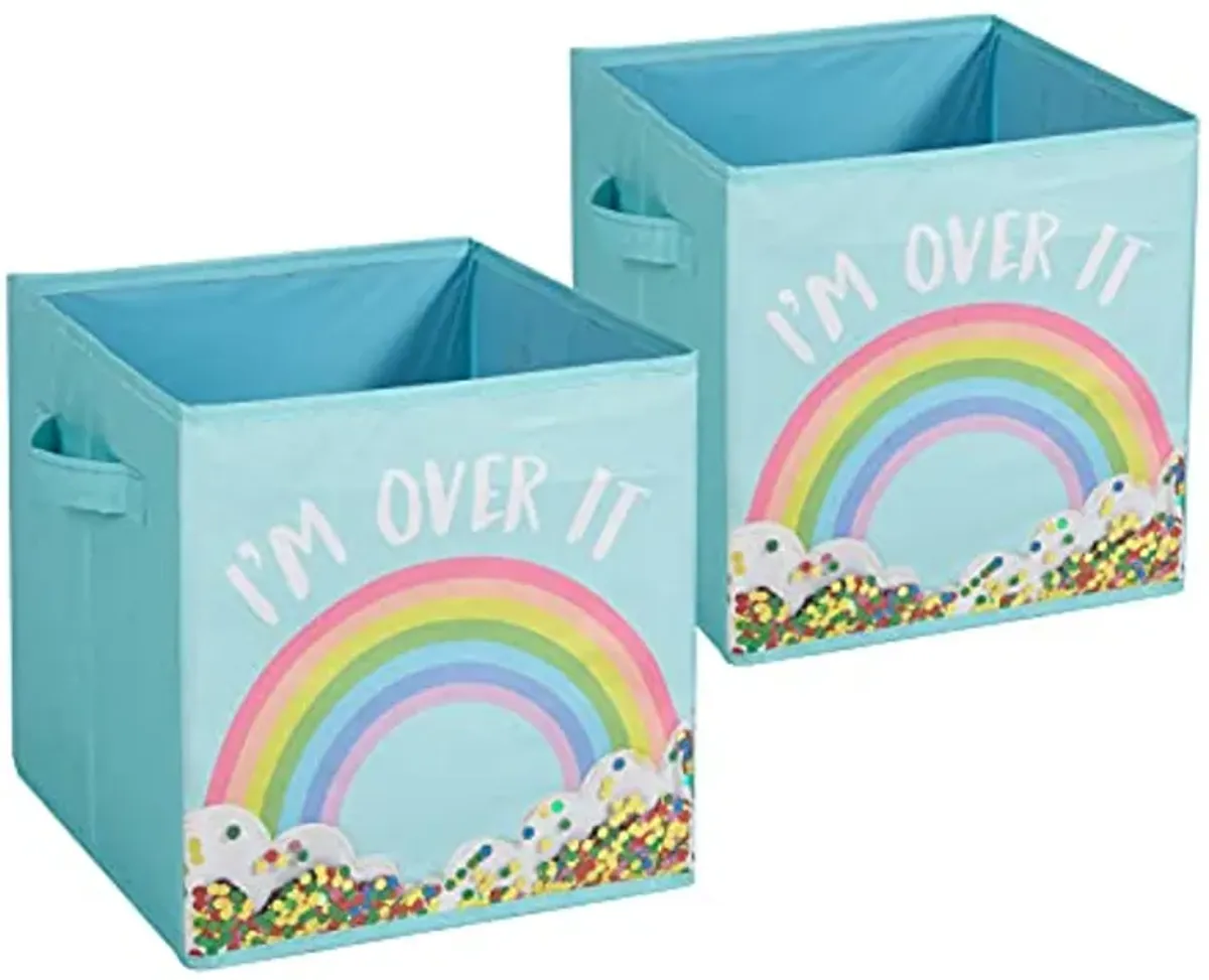 Heritage Kids Rainbow Light Up Storage Cube, Set of 2