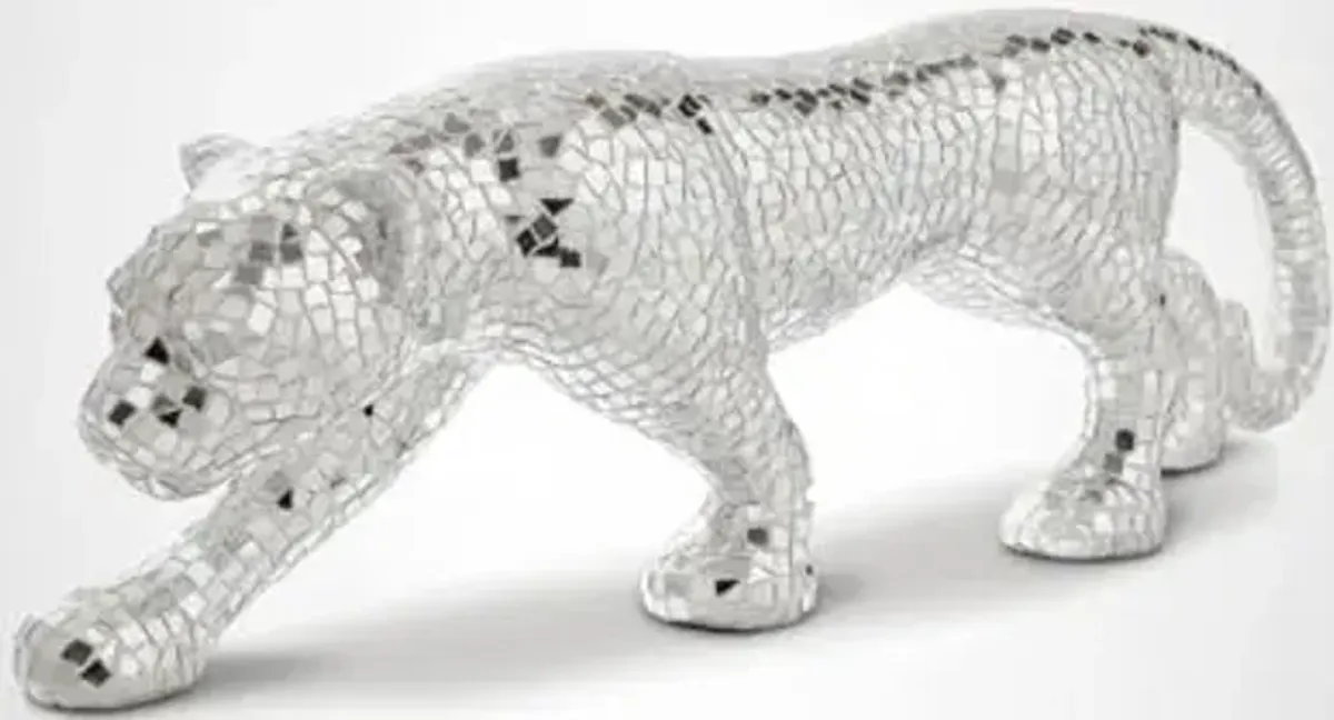 Signature Design by Ashley Drice Mixed Media Lion Sculpture, Silver