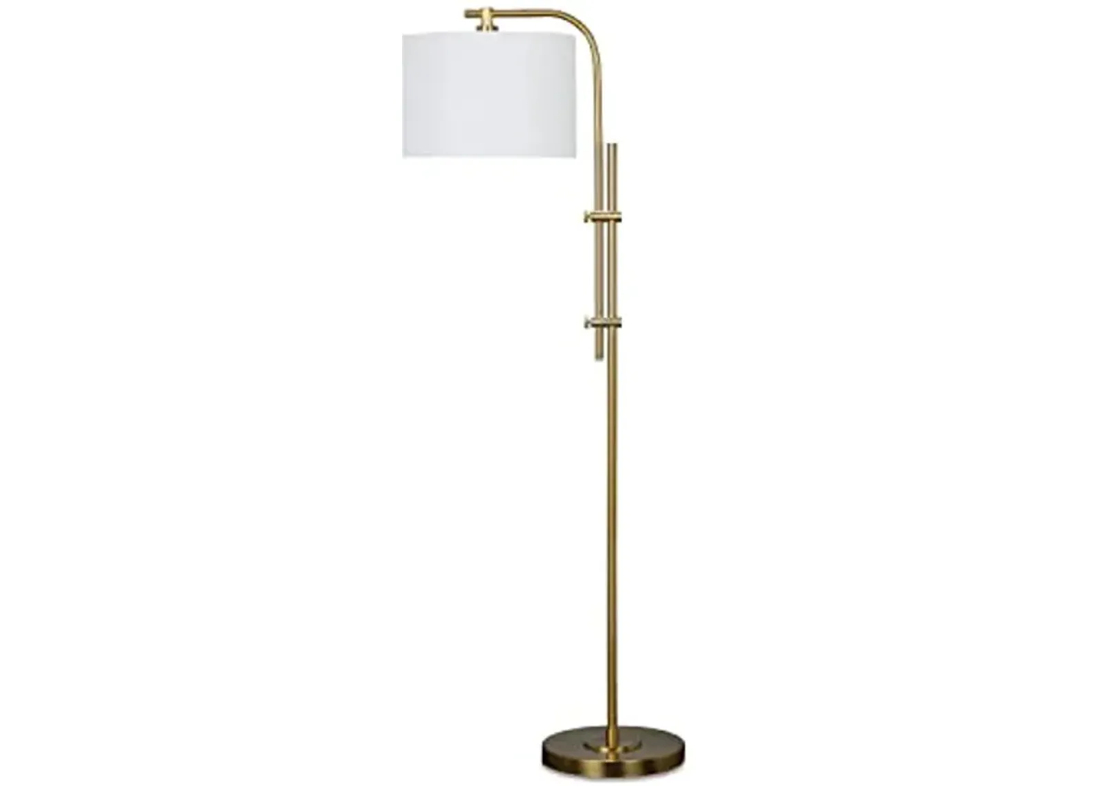 Signature Design by Ashley Baronvale 60" Modern Metal Adjustable Floor Lamp, Brass