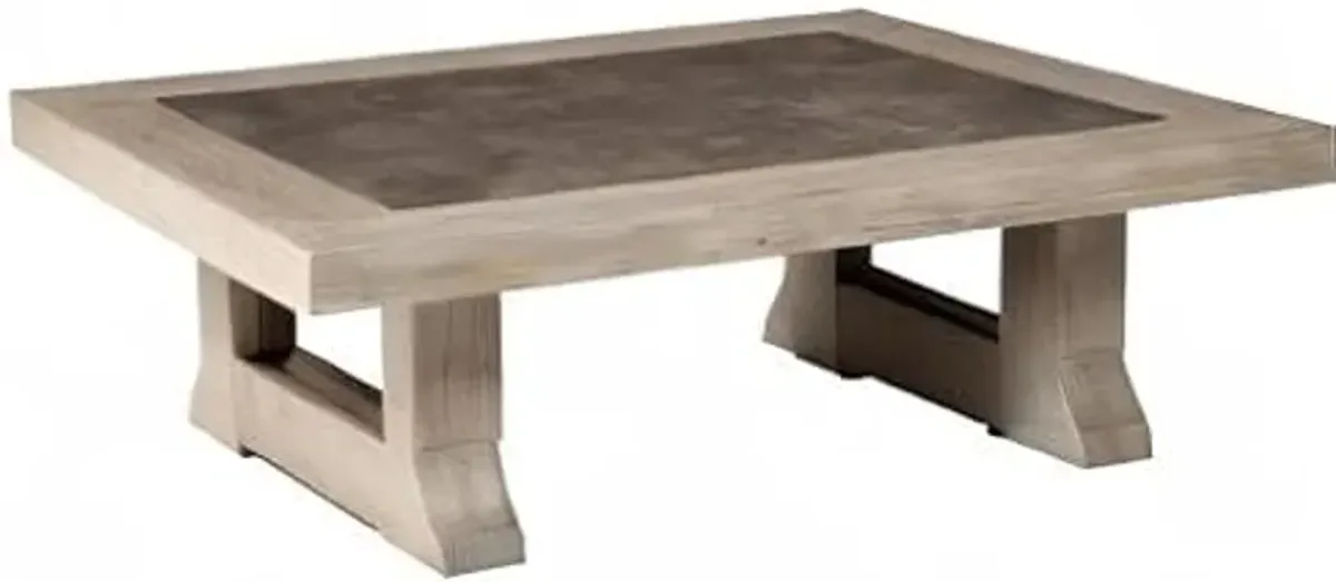 Signature Design by Ashley Hennington Rectangular Coffee Table, 54"W x 40"D x 18"H, Light Brown