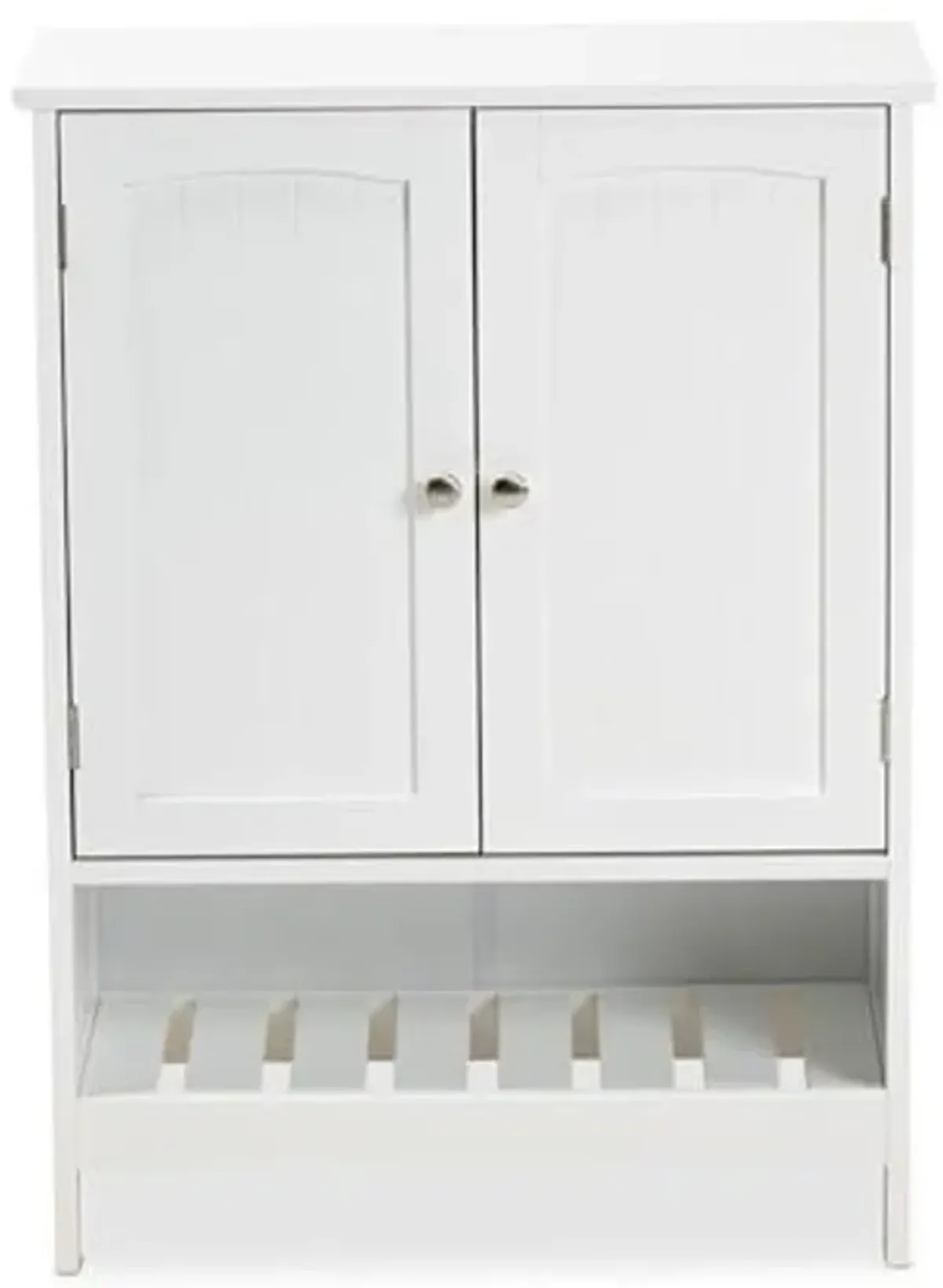 Jaela 23 1/2" W 2-Door White Wood Bathroom Storage Cabinet