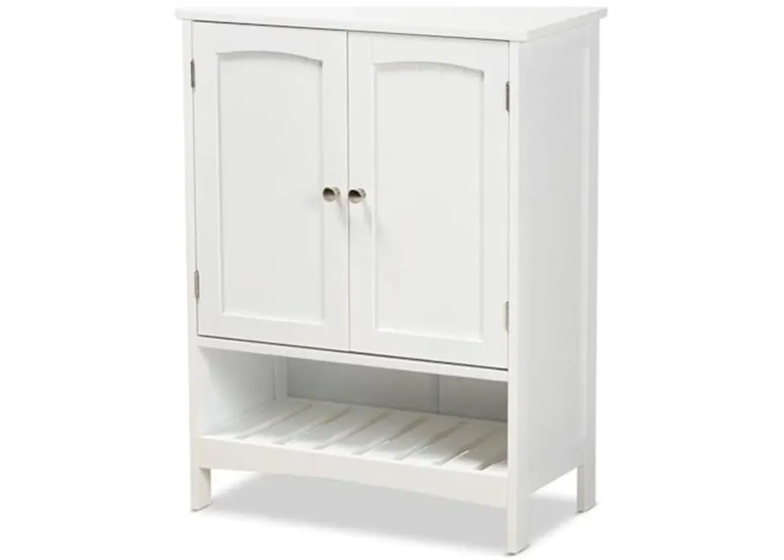 Jaela 23 1/2" W 2-Door White Wood Bathroom Storage Cabinet