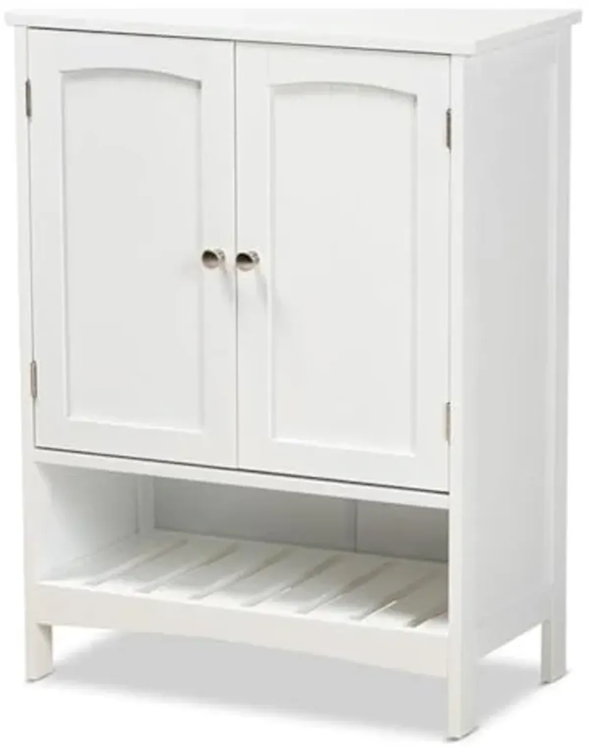 Jaela 23 1/2" W 2-Door White Wood Bathroom Storage Cabinet