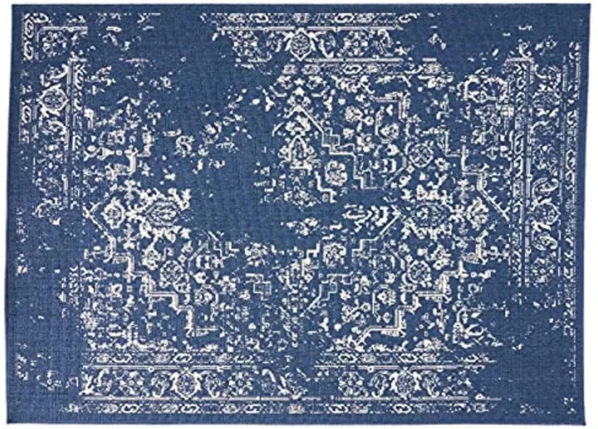 Christopher Knight Home Althoff Area Rug, 5'3" x 7', Blue + Ivory