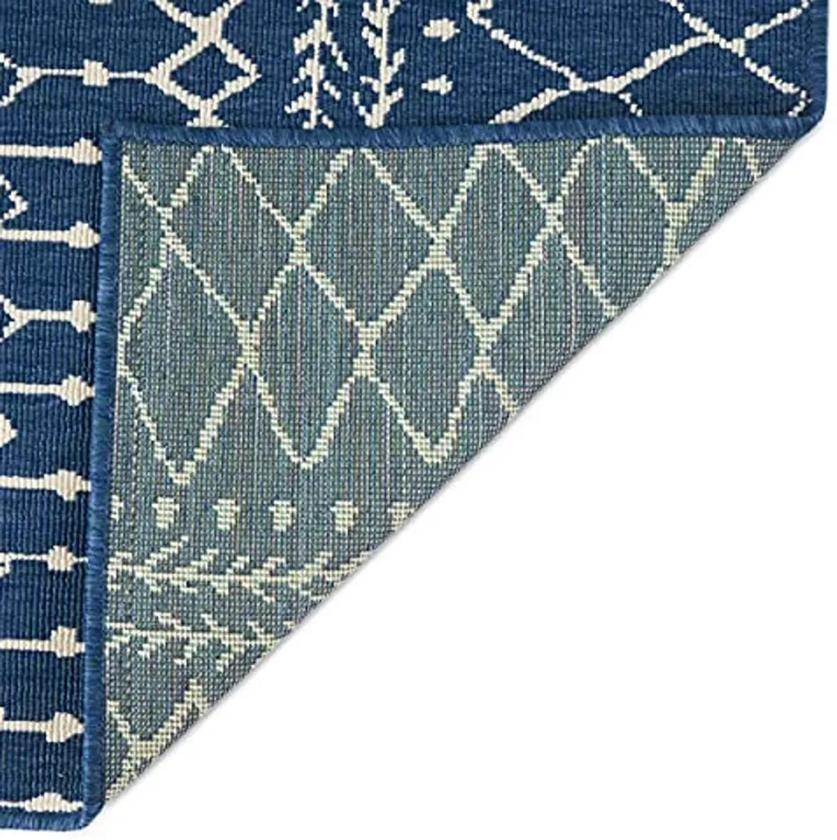 Christopher Knight Home Currie Area Rug, 5'3" x 7', Blue + Ivory