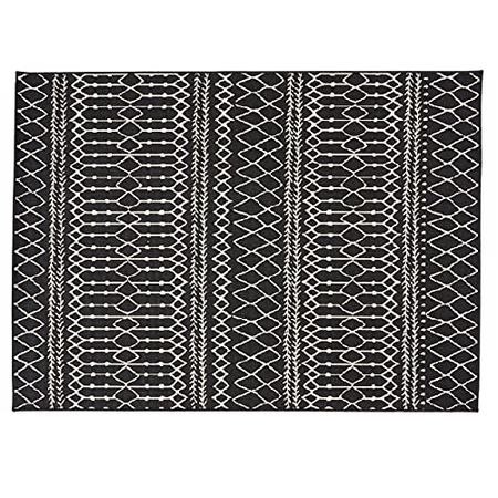 Christopher Knight Home Currie Area Rug, 5'3" x 7', Black + Ivory