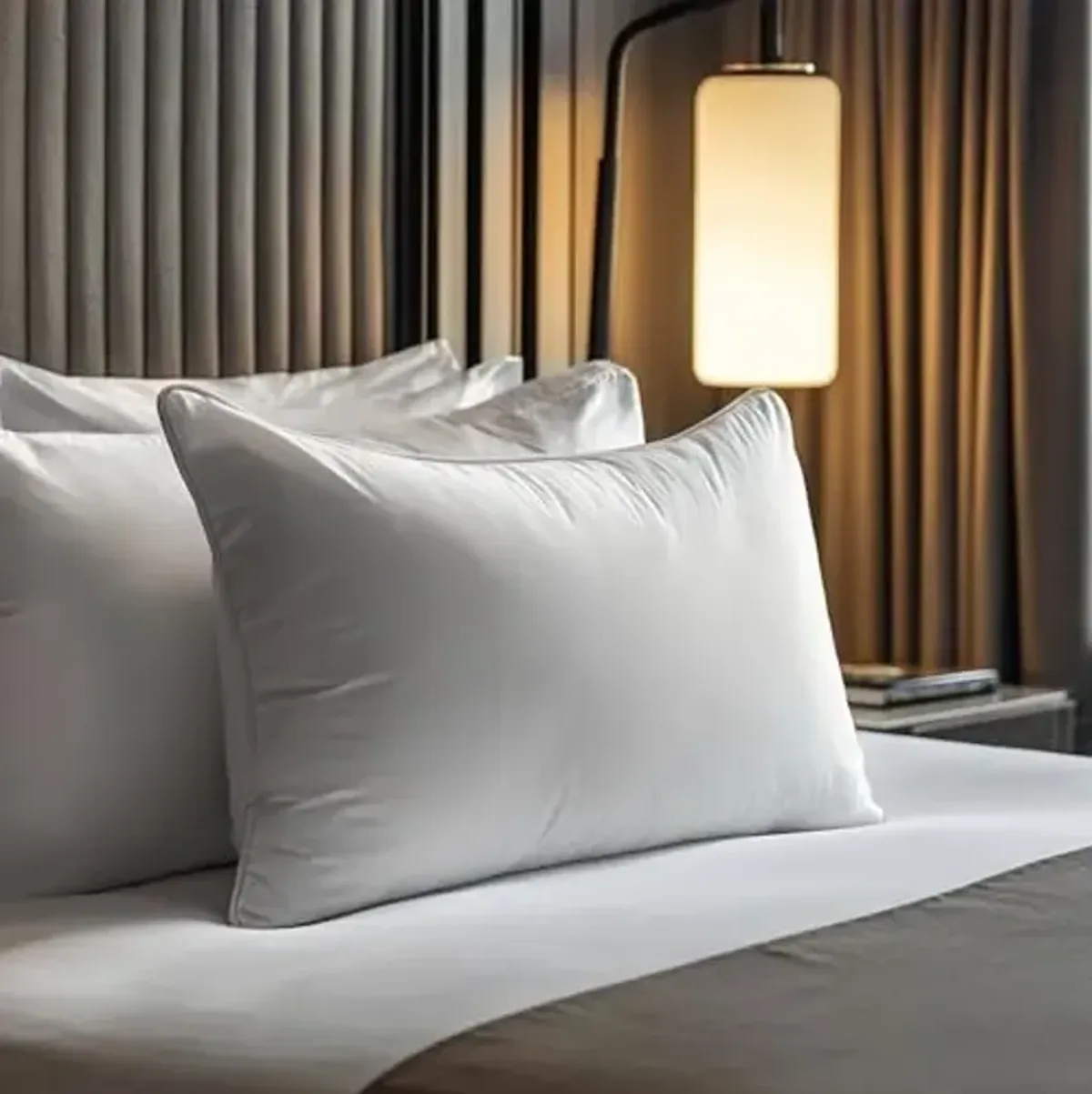 Beautyrest BT-DP-35 Tencel/Cotton Blend Cover Hypoallergenic White Down Pillow, 650 Fill Power, Jumbo