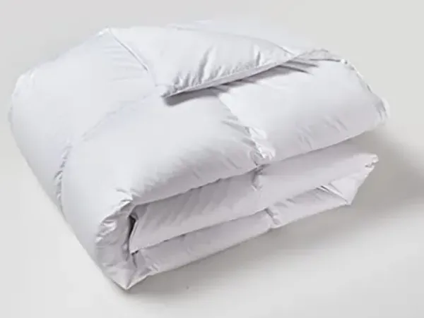 Beautyrest Tencel/Cotton Blend White Down Comforter Twin Size - Light Warmth 650 Fill Power Down Duvet Insert Made in USA