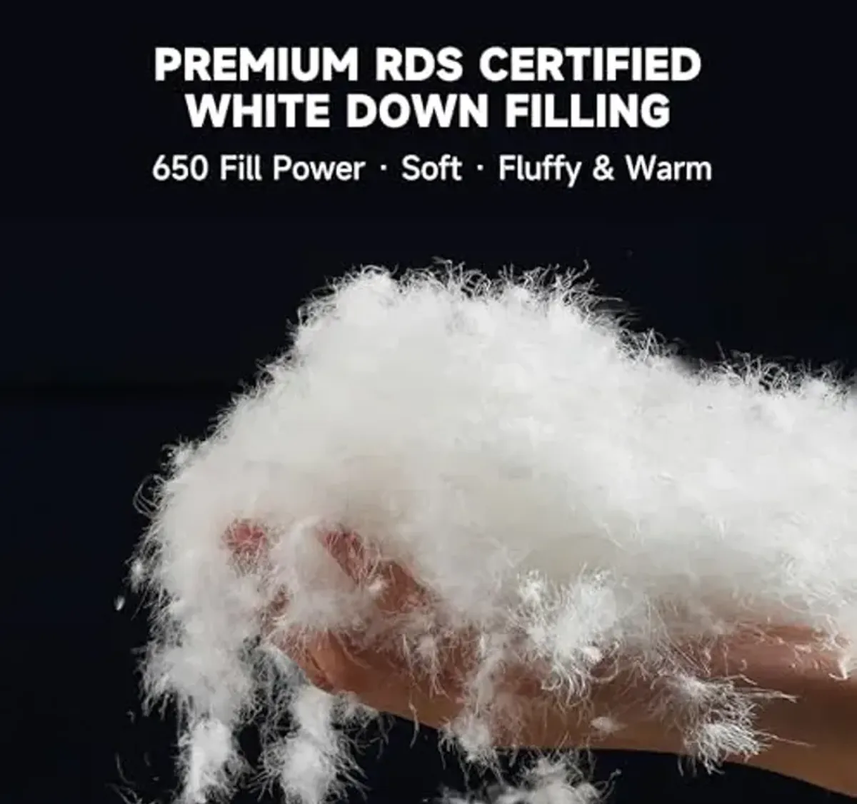 Beautyrest Tencel™ Lyocell/Cotton Blend Blanket, Breathable RDS White Down Blanket, 650 Fill Power Oversized Blanket, Light Warmth Bed Blanket with Silky Flange Binding