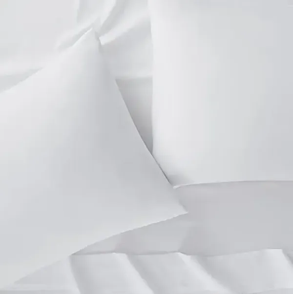 Serta Simply Clean Super Soft Hypoallergenic Stain Resistant Deep Pocket 3 Pieces Solid Bed Sheet Set, Twin, White