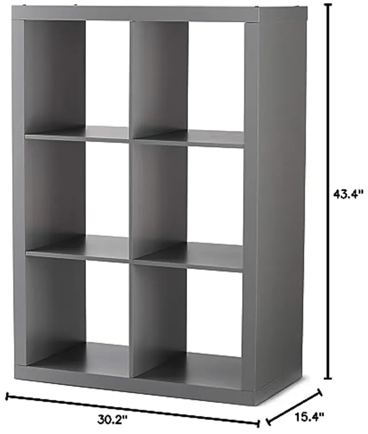 Better Homes and Gardens.. Bookshelf Square Storage Cabinet 4-Cube Organizers (Weathered) (White, 4-Cube) (Gray, 6-Cube), BHD036118664018