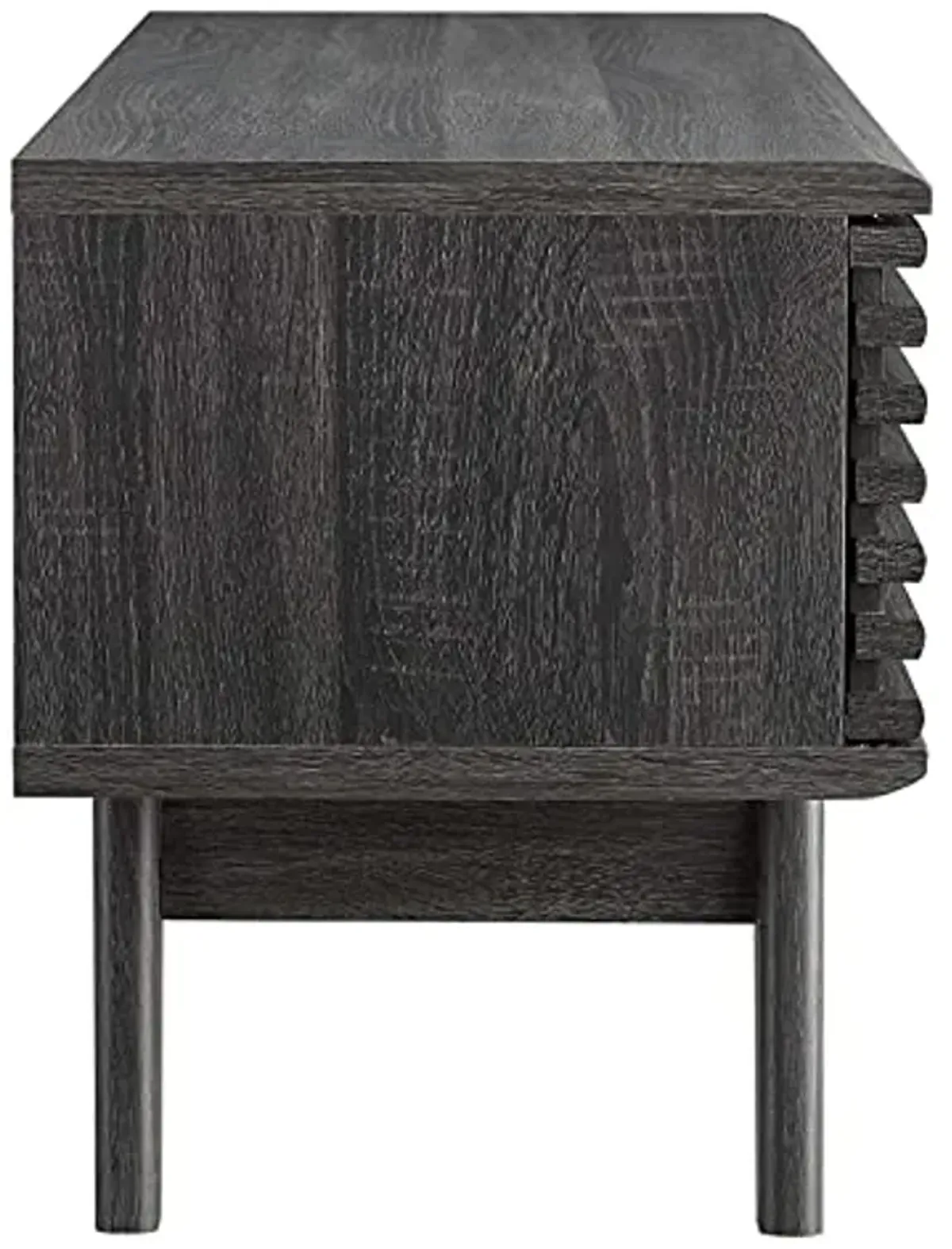 Modway Render Mid-Century Modern Low Profile 46 Inch Media Console TV Stand in Charcoal, 46"