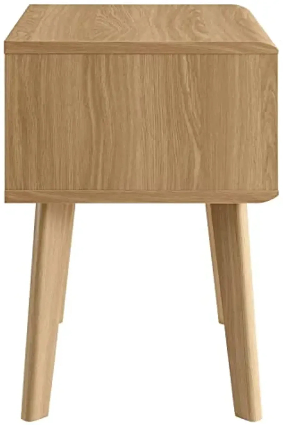 Modway Render Mid-Century Modern End Table or Nightstand in Oak, 15 x 19 x 21.5