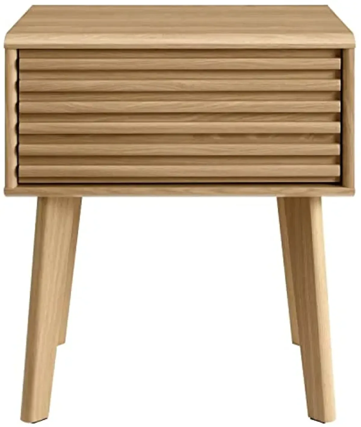 Modway Render Mid-Century Modern End Table or Nightstand in Oak, 15 x 19 x 21.5